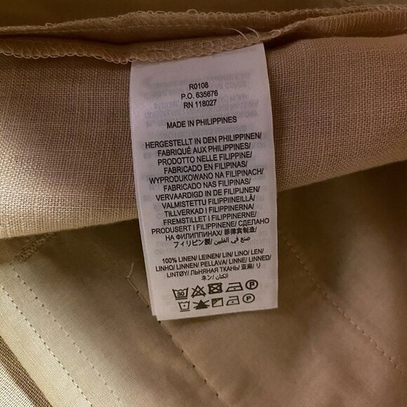 Boden 100% Linen Pleat Shorts 6” Inseam High Waisted - Picture 10 of 16